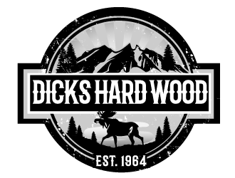 Dicks Hard Wood Est. 1964 logo design by THOR_