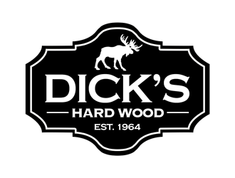 Dicks Hard Wood Est. 1964 logo design by kunejo