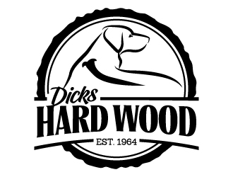 Dicks Hard Wood Est. 1964 logo design by jaize