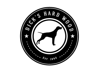 Dicks Hard Wood Est. 1964 logo design by shravya