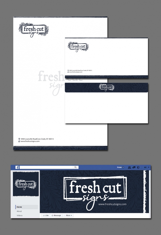 Fresh Cut Signs logo design by DreamLogoDesign