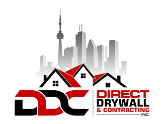 Direct Drywall & Contracting Inc. logo design by pakNton