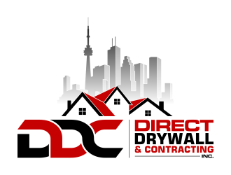 Direct Drywall & Contracting Inc. logo design by pakNton