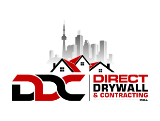 Direct Drywall & Contracting Inc. logo design by pakNton