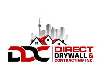 Direct Drywall & Contracting Inc. logo design by pakNton