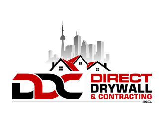 Direct Drywall & Contracting Inc. logo design by pakNton