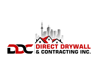 Direct Drywall & Contracting Inc. logo design by pakNton