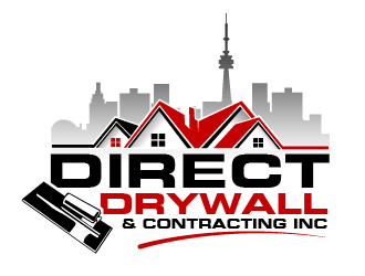 Direct Drywall & Contracting Inc. logo design by THOR_