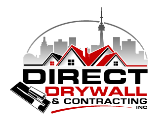 Direct Drywall & Contracting Inc. logo design by THOR_