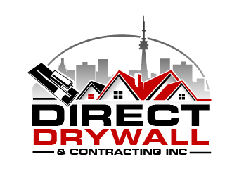 Direct Drywall & Contracting Inc. logo design by THOR_