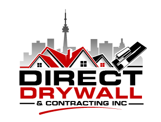 Direct Drywall & Contracting Inc. logo design by THOR_