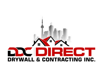 Direct Drywall & Contracting Inc. logo design by pakNton