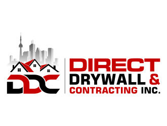 Direct Drywall & Contracting Inc. logo design by pakNton