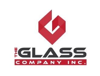 The Glass Company, Inc. logo design by Upoops