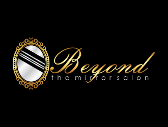 Beyond the mirror salon logo design by Shina