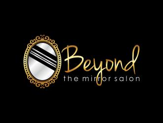 Beyond the mirror salon logo design by Shina