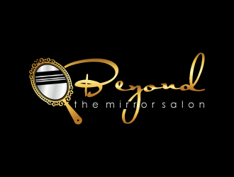 Beyond the mirror salon logo design by Shina