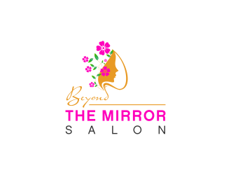 Beyond the mirror salon logo design by Kanya