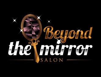 Beyond the mirror salon logo design by MAXR