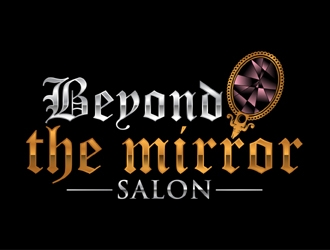 Beyond the mirror salon logo design by MAXR