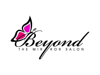 Beyond the mirror salon logo design by Suvendu