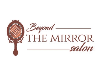 Beyond the mirror salon logo design by Suvendu