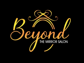 Beyond the mirror salon logo design by Suvendu