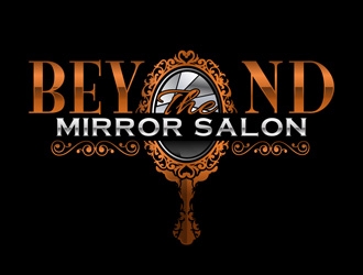 Beyond the mirror salon logo design by DreamLogoDesign