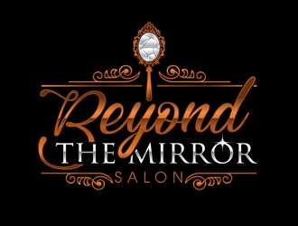 Beyond the mirror salon logo design by DreamLogoDesign