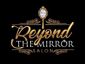 Beyond the mirror salon logo design by DreamLogoDesign