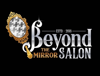 Beyond the mirror salon logo design by DreamLogoDesign