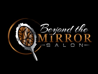 Beyond the mirror salon logo design by DreamLogoDesign