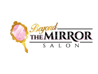 Beyond the mirror salon logo design by jaize