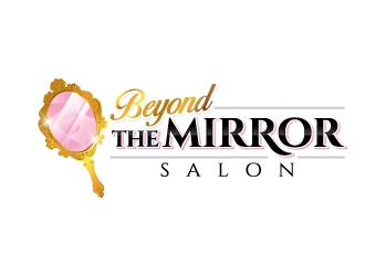 Beyond the mirror salon logo design by jaize