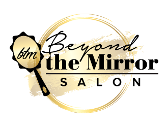 Beyond the mirror salon logo design by dchris