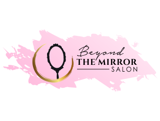 Beyond the mirror salon logo design by akhi