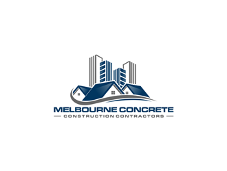 Melbourne Concrete Construction Contractors logo design by ndaru