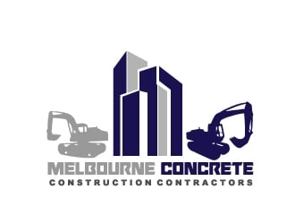 Melbourne Concrete Construction Contractors logo design by samuraiXcreations