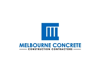 Melbourne Concrete Construction Contractors logo design by my!dea