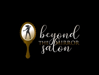 Beyond the mirror salon logo design by samuraiXcreations