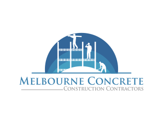 Melbourne Concrete Construction Contractors logo design by ROSHTEIN