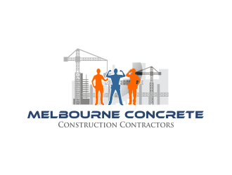 Melbourne Concrete Construction Contractors logo design by ROSHTEIN