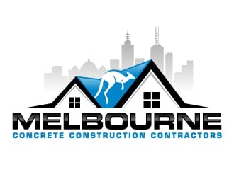 Melbourne Concrete Construction Contractors logo design by ElonStark
