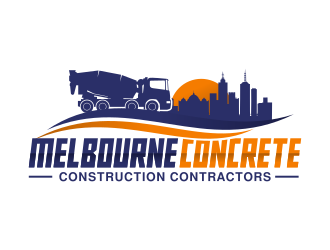 Melbourne Concrete Construction Contractors logo design by Dakon
