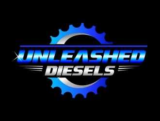 Unleashed Diesels logo design by WoAdek