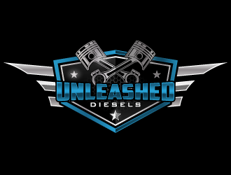 Unleashed Diesels logo design by pencilhand