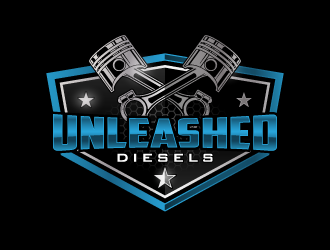 Unleashed Diesels logo design by pencilhand