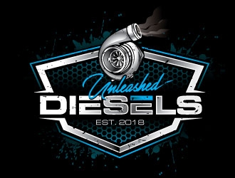 Unleashed Diesels logo design by REDCROW