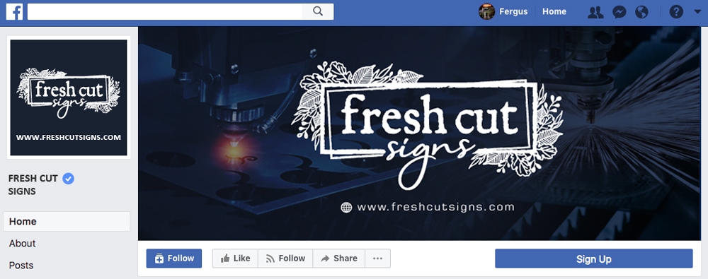 Fresh Cut Signs logo design by aRBy