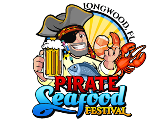 Longwood Pirate Seafood Festival Logo Design - 48hourslogo